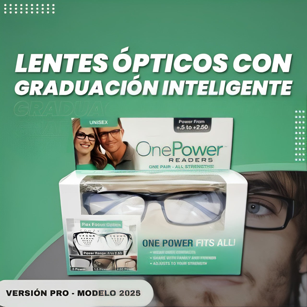 Lentes One Power (Versión PRO) : Enfoque automático para cada distancia 👓✨