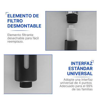 Filtro de Agua AQUA SENSE 💧+ MANGO PARA DUCHA DE REGALO 🎁
