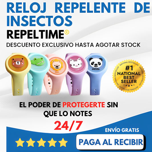 Reloj repelente de insectos | RepelTime®