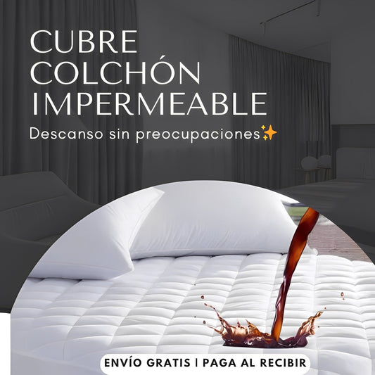 ✨CubreColchón Impermeable 2Plazas | Descanso sin preocupaciones✨