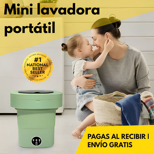 🧼Mini lavadora portátil | Ropa limpia en minutos ✨