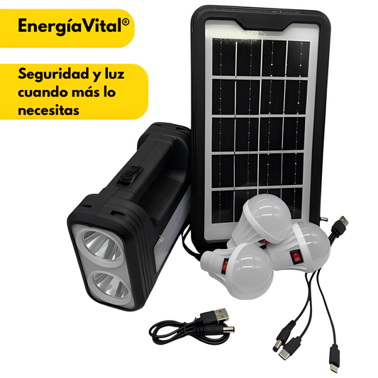 Kit Energía Solar | Ilumina tu vida en emergencias