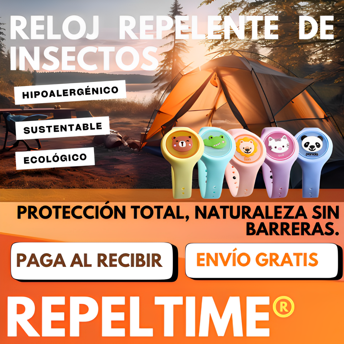 Reloj repelente de insectos | RepelTime®