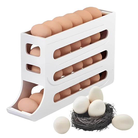 ❄️ Organizador de huevos: ¡adiós al desorden! 🧺