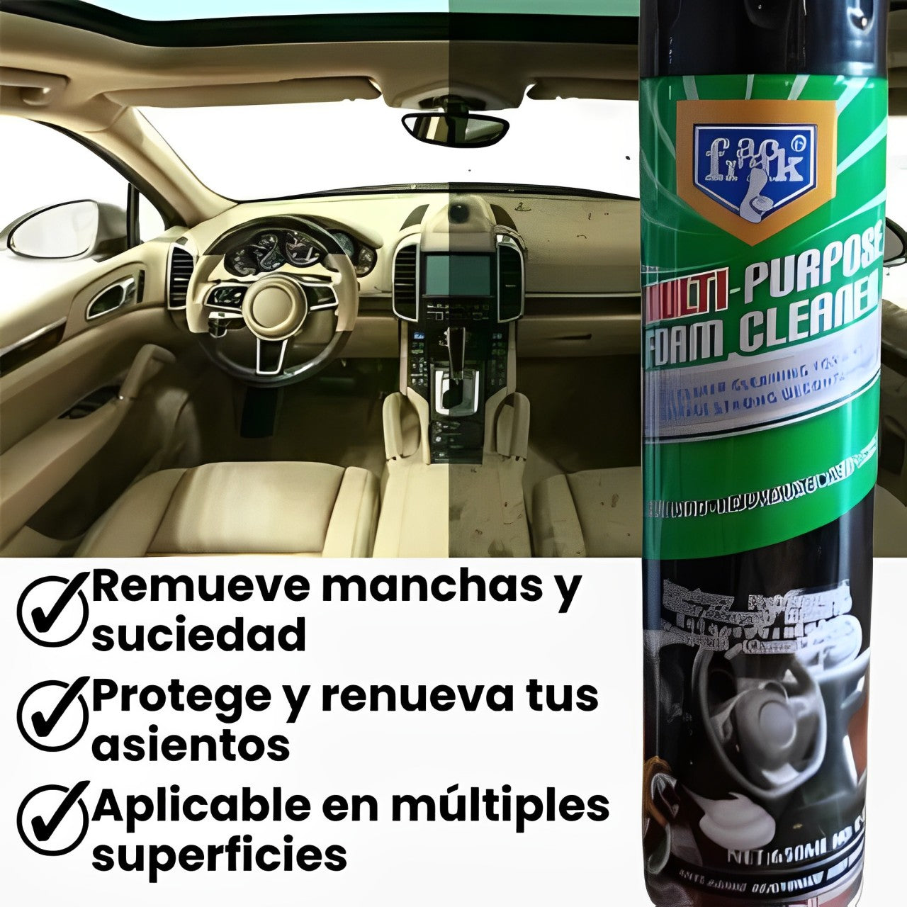 Clean Foam® ¡Limpieza profunda y eficaz!
